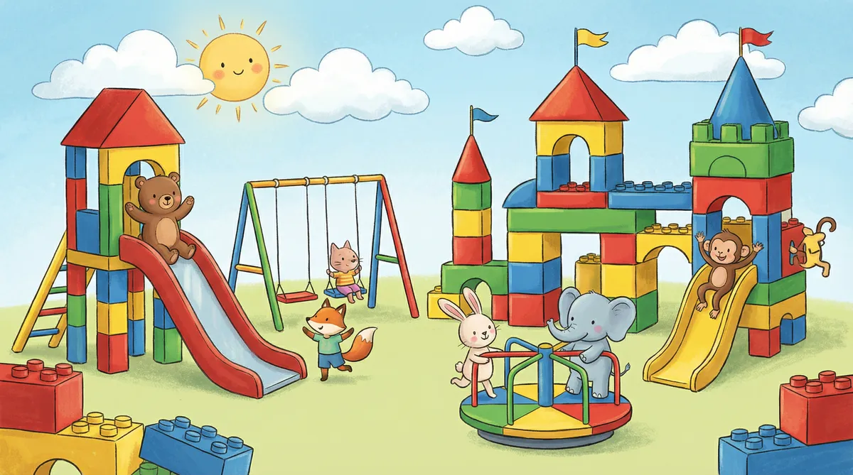 儿童动画 乐园 - 拼图涂色小游戏